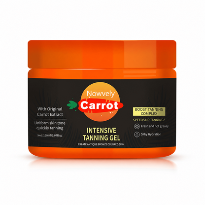 Nowvely Golden Carrot Bronzing Gel | Tanning Gel for Golden Bronze Glow