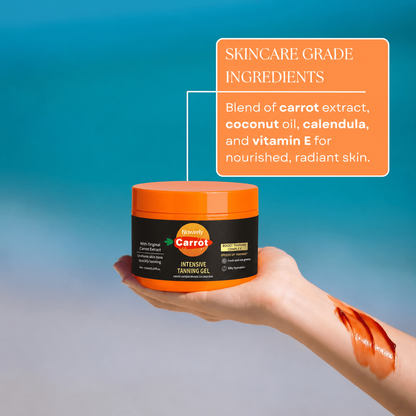 Nowvely Golden Carrot Bronzing Gel | Tanning Gel for Golden Bronze Glow