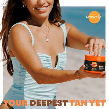 Nowvely Golden Carrot Bronzing Gel | Tanning Gel for Golden Bronze Glow