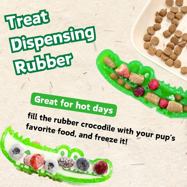 🐾Nowvely Slow-Feed Chew & Fetch Crocodile Dog Toy🐊