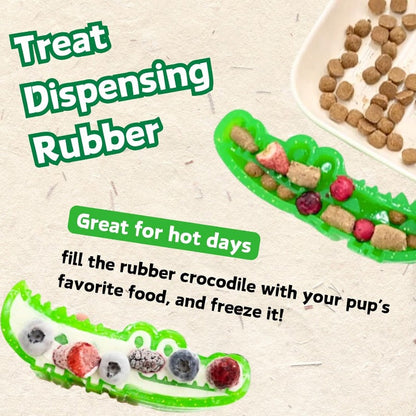 🐾Nowvely Slow-Feed Chew & Fetch Crocodile Dog Toy🐊